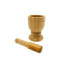 IMUSA USA Bamboo Mortar and Pestle, Small, Natural