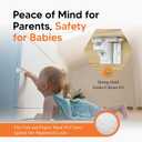 Magnetic Cabinet Locks Baby Proofing (20 Locks + 2 Keys) Child Proof Cabinet Locks with Easy Adhesive Installation Child Safety Locks for Kitchen, Cabinets & Drawers with Optional Screws