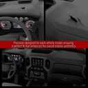 DOTCOM TPE Dash Cover Dashboard Panel Compatible with Chevy Silverado/GMC Sierra 2007 2008 2009 2010 2011 2012 2013, Fit Dual Glovebox Style Dashes Bezel BLACK