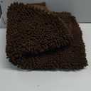 Arotive Bathroom Rugs 47x24, Extra Soft Absorbent Shaggy Chenille Bath Rugs, Machine Washable Rubber Backing Non-Slip Bath Mats for Bathroom Floor Tub and Shower, Home Decor Accessories, Brown