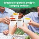 8 oz Paper Cups, 300 Pack 8oz Disposable Paper Coffee Cups, Coffee Cups 8 oz for Cold and Hot Drinks, White Paper Drinking Cups for Parties, Picnic, Cafes, Bistros and Events