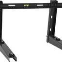 ICOOL Mini Split Wall Mounting Bracket for 9000-36000 BTU Ductless AC | Black, Outdoor Heavy Duty Foldable Wall Mount Condenser Bracket, For Heat Pumps, Compressors & HVAC Systems