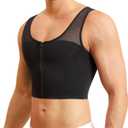 TAILONG Gynecomastia Compression Shirts for Men Chest Binder Vest Slimming Undershirt Shapewear Tank Top S 