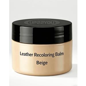 Beige Leather Recoloring Balm - Leather & Vinyl Color Restorer, Covers Scratches/Fading, for Car Seats, Sofas, Shoes & Furniture​