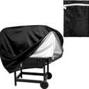 Barbecue Gas Grill Cover, 31x26x39in Garden BBQ Cover with Storage Bag, UVproof Rainproof Outdoor Heavy Duty Grill Cover Garden Barbecue Cover for Outdoor Grill