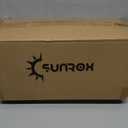 SUNROX Gel Memory Foam Chair Cushions, FadeShield Water-, Stain-Resistant Durable Reversible Seat Cushion Pads with Ties for Indoor/Outdoor Kitchen Dining Office 17"x16" Set of 4, Husk Birch