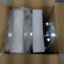 2pc 15mm Wheel Adapters 5x114.3 to 5x120 (Hub to Wheel) 5x4.5 to 5x120 64.1mm Bore 12x1.5 Stud - For 5x114.3 application to use 5x120 Wheels w/64.1mm Bore Compatible For Acura & Honda W/ 5x114.3 Hub (Silver)