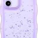 Cyberowl Compatible with Samsung Galaxy S22 Ultra, Cute Kawaii Bling Sparkle Glitter Frame Shape Soft Silicone Shockproof Protective Phone Case Cover for Women Girls Purple