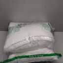 Premium Pillows Standard Size Set of 2, Fluffy and Supportive 7D Down Alternative Bed Pillow, Luxury Soft Hotel Quality Gusseted Pillow for Side Back Stomach Sleeper,Relief Neck Head and Shoulder Pain (Grey Edge)