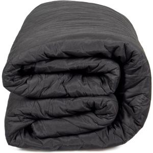 US Cargo Control 96"x80" Extra Large Sound Dampening Blanket with Grommets, Machine Washable, 12 Pounds (Black)