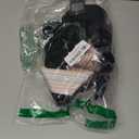 Blooming Jelly Women High Waisted Bikini Sets Tummy Control Swimsuits Color Block Two Piece Drawstring Bathing Suit (Medium, Black)