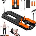 Pilates Board, 2025 Pilates Reformer Set, Multifunctional Abdominal Board, Portable Ab Core Trainer, Foldable Pilates Reformer Board for Home, Black