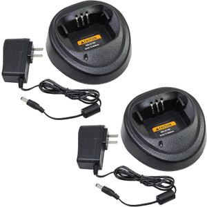 2 Pack CP200D WPLN4137 WPLN4138 Charger for Motorola CP200 CP340 CP360 CP380 CP040 CP140 PM400 PR400 NNTN4496 NNTN4497 NNTN4970