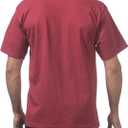 Pro Club Men's Heavyweight Cotton Short Sleeve Crew Neck T-Shirt (Red, XL)