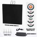 Archery Target - 20'' Foam Targets for Backyard, Bow & Arrow Target with Rope for Recurve Bow Longbow or Compound Bow Shooting Practice