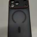 Case for iPhone 17 Pro Max: 360 Spin Magnetic Stand, Camera Protection (Compatible with MagSafe) [18FT Military Protection] Shockproof Matte Translucent Phone Cover for iPhone 17 Pro Max 6.9", Black