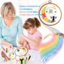 GOLDEN SMILE Pet Memorial Embroidery Kit | Personalized Pet Name & Date for Loss of Pet | Fun Needlework Starter Set for Adult Beginners | Includes 2-in-1 Hoop, Threads, Needles & More