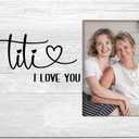Lacama Aunt Gifts Titi Picture Photo Frame 4x6 Mothers Day Gifts, Birthday Gift for Aunts From Niece Nephew, Best Auntie Gift ideas for Birthday Mothers Day