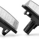 LED License Plate Light Assembly for 2013-2018 Nissan Altima Pathfinder, 2014-2019 Nissan Sentra Versa Note, OEM Replacement 6000K Xenon White Error Free Led Tag Lights Kit