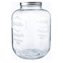 X-Large Glass Jar With Mouth Canning Jar Kitchen Storage Jar Cookie Candy Penny Jar with Stainless Steel Screw Lid