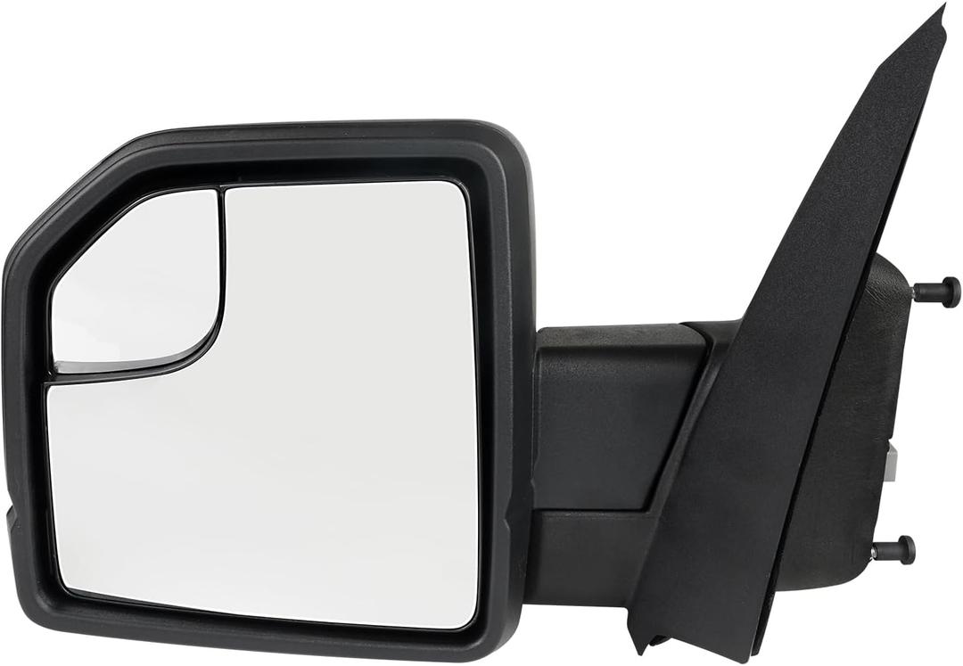 Driver Side Mirror Assembly Compatible with Ford F-150 2015-2020 with Power Adjustable Glass, Blind Spot Mirror Replace FL3Z17683AK (Left)
