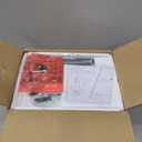 Gannyfer Record Player Stand – Minimalist Vinyl Record Storage Holds Up to 160 Albums, Mid-Century Record Holder Display Shelf with Wood Legs, Turntable Cabinet for Living Room, Bedroom (Black)