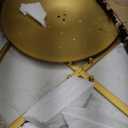 Gold High Top Marble Pub Table - 22" W, Modern Style Cocktail Table for Parties, Living Room, Kitchen, Dining Room Corner(High: 95cm/37Inch)