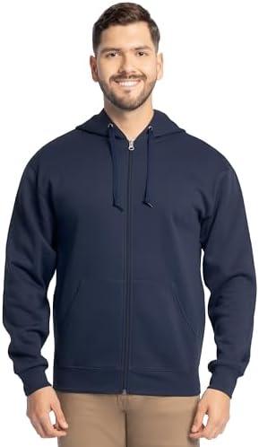 Fruit of the Loom Eversoft Fleece Full Zip Hoodie Sweatshirt S