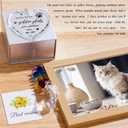 2 x Dog Memorial Gifts for Loss of Dog, Pet Memorial Suncatcher, Pet Sympathy Gifts, Heart Shaped Suncatcher with Personalized Words, Remembrance Bereavement Gift for Loss of Dogs Cats