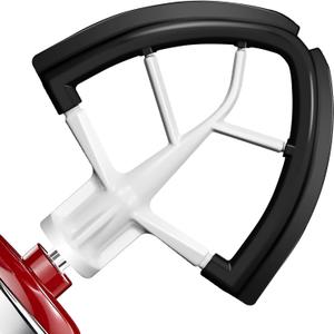Flex Edge Beater for KitchenAid 4.5/5 Qt Tilt-Head Stand Mixer  Auto-Scrape Silicone Paddle, Dishwasher Safe, Flexible Silicone Edges Bowl Scraper For Kitchen Aid Accessories and Attachments (Black)