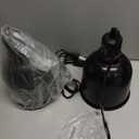 Reptile Light Fixture, 2 Packs 5.5 Inch Deep Dome Lampshade Dimmable, Reptile Heat Lamp Fixture with Separate Switches Fit for UVB Bulb Basking Heat Bulb for Reptile Glass Terrariums