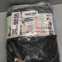 Pillani Portable Changing Pad - Travel Diaper Changing Mat, Waterproof, Foldable & Detachable Station with Baby Wipes Pockets (Black Pattern)