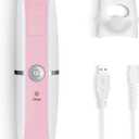 Electric Nail Clippers Fingernails Automatic Manicure Portable Charging Cut Polish Trim Nail Grinder Adults NL6312 Pink