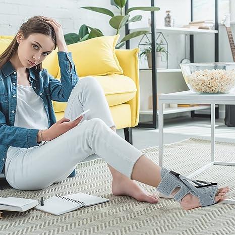 ANSUSIC Plantar Fasciitis Night Splint-Upgrade 3 Adjustable Planter Facetious Relief Brace, Plantar Fasciitis Relief Women Men Straps, Support Relief Foot Drop Achilles Tendonitis Day Night (Gray-1PC)