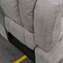 MCombo 70.8" Zero Gravity Power Loveseat Recliner Sofa with Massage and Dual Heating, Adjustable Headrest, USB & Type C Port for Living Room, Fabric PR606M2 (Mist Grey)