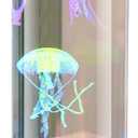 Generic Jellyfish Lamp with 7 Color Changing Effect LED Jellyfish Aquarium Tank Mood Lamp Aquarium Light Home Decor Gift for Kids Women Men (White)