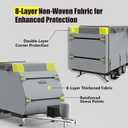 YSPACE 8-Layer RV Cover 22-24 ft, Waterproof Travel Trailer Cover