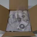 Innqoo Tall Table Lamp with USB Port and Outlet, Dimmable Nightstand Bedside Lamps with Linen Lampshade, Desk Lamp for Bedroom, Living Room, Guest Room, Home Office, LED Bulb Included (A-Beige Shade& Black Base)