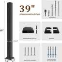 2ft Deck Railing Kit for Deck, Porch, Patio, Balcony
Modular 36 in H. x 2 Ft W Stair Railing Kit with 2 Post Coat Finish Modular Rail System for Concrete Steps or Wooden Stairs