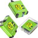 for GoPro Hero 5/6/7/8 Replacement Batteries (3 Pack) Long Lasting Large Capacity for Go Pro Hero 8 Hero 7 Hero 6 Hero 5 Battery Accessories, 1800mAh Enduro Battery