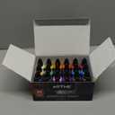ARTME Airbrush Paint, 24 Colors Airbrush Paint Set Include Metallic and Neon Colors, Opaque & Water Based, Leather & Shoe Airbrush Paint Kit for Artists, Beginners, and Students