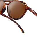 Jefoo Polarized Aviator Sunglasses for Women Men Retro Trendy Sports Sunglasses for Outdoor UV400 Protection