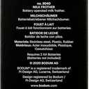 Bodum Schiuma Battery Operated Milk Frother for Coffee, Lattes, Hot Chocolate, Mocha, Cappuccino, Black