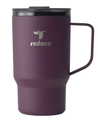 Reduce 18 oz Hot1 Insulated Tumbler – Stainless Steel with Lid & Handle - Midnight Plum