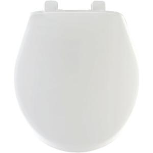 Mayfair Slow Close Round White Plastic Toilet Seat
