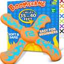 Boomerang for Kids - Best Gifts for Boys & Girls Gift Ideas - Kids Gift & Fun Summer Outdoor Presents Toys - Beach Toys Fun Toddler Toys Birthday Party Favors & Goodie Birthday Gifts for Kids (Orange)