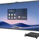 V6 View Pro Smart Board, 65" 4K UHD Interactive Whiteboard for Office and Classroom - Win10 & Open App Ecosystem, All-in-One Smart Whiteboard Built-in Dual-Camera & Mics (Board+PC+Wall Mount)