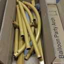 Hemmotop Metal Arch Backdrop Stand Set of 3, 6FT, 5FT, 4FT Party Arch Stands for Wedding, Birthday, Baby Shower, Bridal Shower - Balloon Arched Frame for Garden Decor, Gold Floral Arches, 3 Pieces