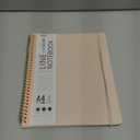 Taja Spiral Lined Notebook, 8.5"x11" Notebooks for Work, Large A4 Journal for Women & Men, College Ruled Journaling Notebook for Writing, Plastic Cover Spiral Journal, Khaki