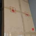 Chende 36''x24'' Bathroom Mirror with Beveled Glass, Elegant Decorative Mirror for Wall Decor, Modern Accent Mirror with Scalloped Frame for Living Room, Dining Room, Entryway, Fireplace, Bedroom